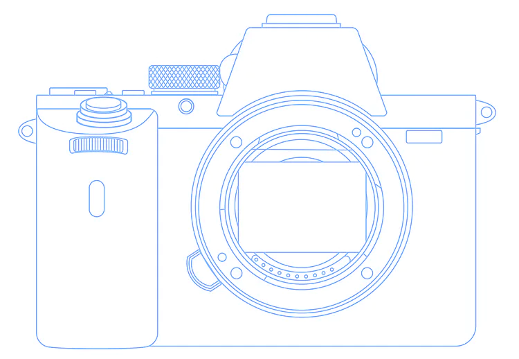 Mirrorless Outline Drawing